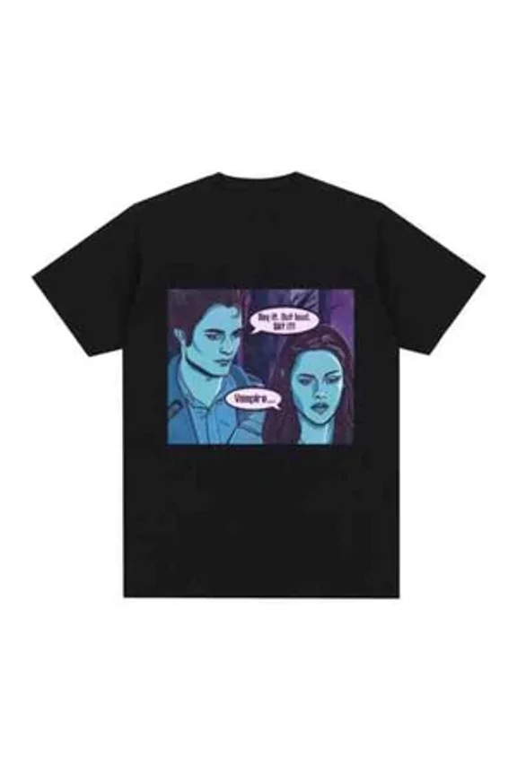 Reprint Rare Vampire Vintage Style Comic Graphic T Shirt Hot Twilight Series Edward Cullen Te