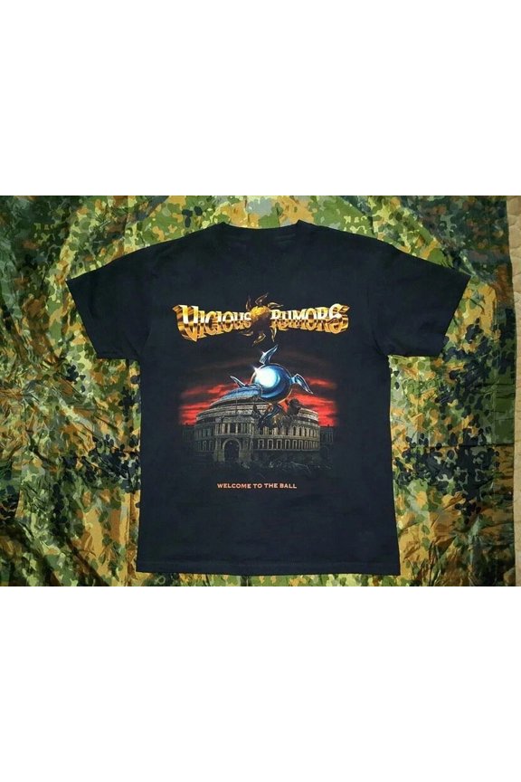Reprint Rare Vicious Rumors Welcome To The Ball Cotton Black S-5XL T-Shirt