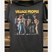 Reprint Rare Village People Live and Sleazy LP Unisex Cotton T-Shirt All Size