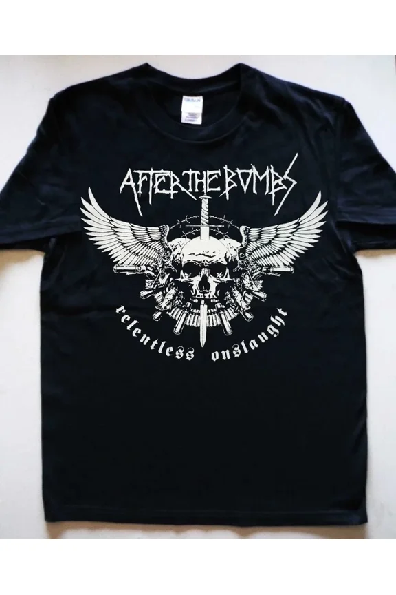 Reprint Rare Vintage AFTER THE BOMBS - Relentless T-shirt Tee Women Men LT400