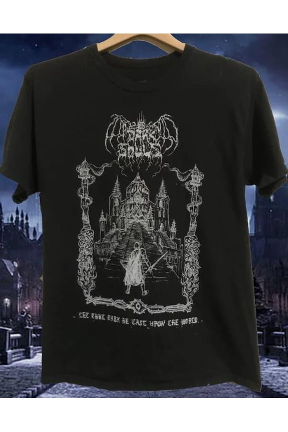 Reprint Rare Vintage Dark Souls Black Metal Short t shirt, new, UNisex, NEW dad t shirt