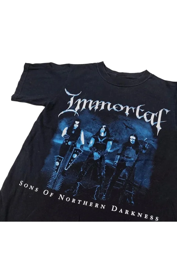 Reprint Rare Vintage Immortal Band Sons of Northern Darkness T-Shirt Gift Unisex Size