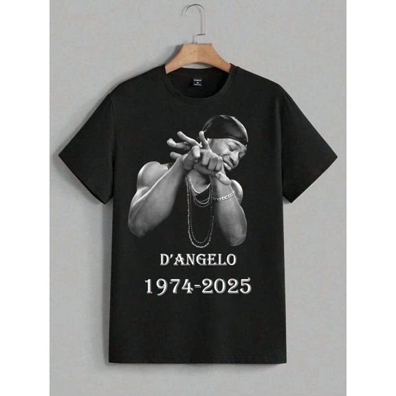 Reprint Rare Vintage Memorial T-Shirt D’Angelo 1974–2025 Tribute Unisex S–5XL BO2226