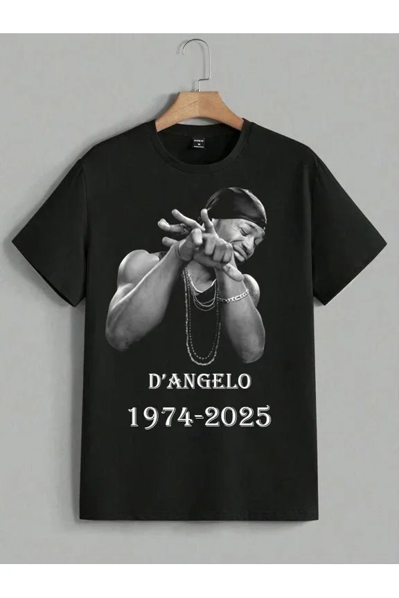 Reprint Rare Vintage Memorial T-Shirt D’Angelo 1974–2025 Tribute Unisex S–5XL BO2226