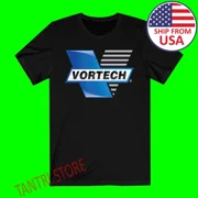 Reprint Rare Vortech Supercharger Racing Mens Black Size S to 3XL