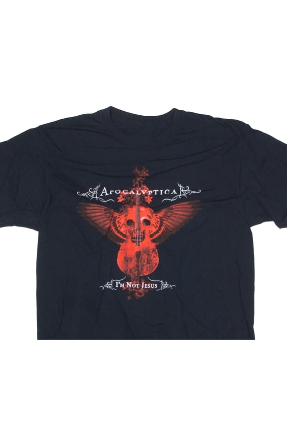 Reprint Rare Vtg Apocalyptica Band Short Sleeve Cotton S-5XL Black Unisex Shirt SG093