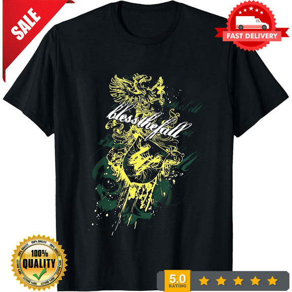 Reprint Rare Vtg BlessTheFall Black Cotton All size S-5XL Gift For Fans T-shirt MI165, LIMITED EDITION-TH74904