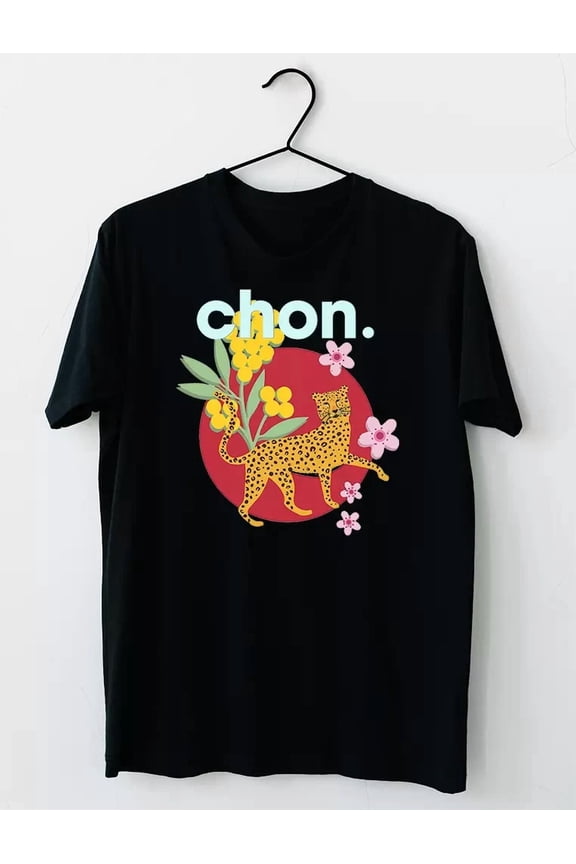 Reprint Rare Vtg Chon American Music Band Cotton Black Full Size Unisex Shirt