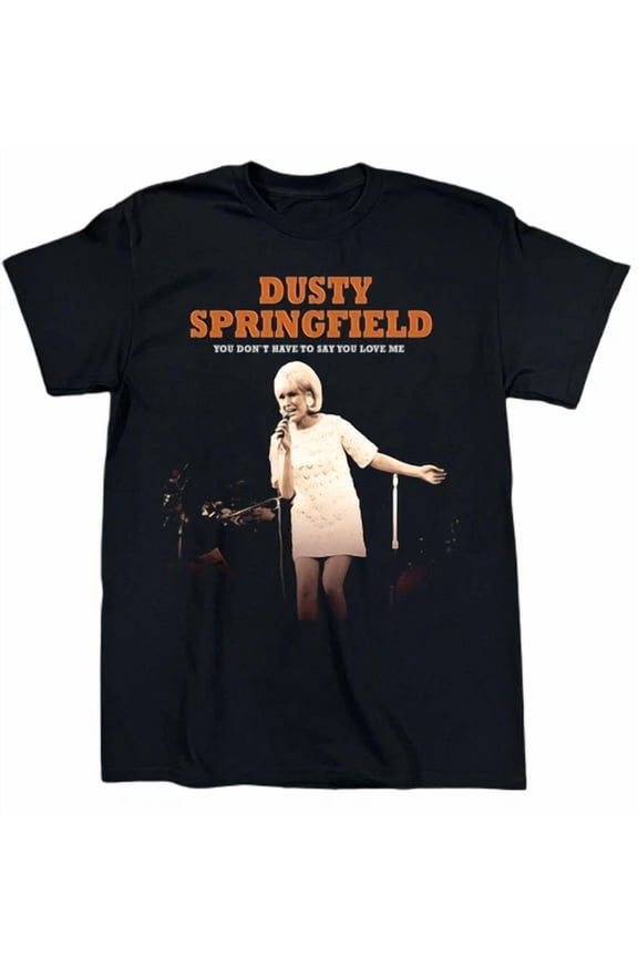 Reprint Rare Vtg Dusty Springfield Live In Concert Cotton Full Size Unisex Tee Shirt