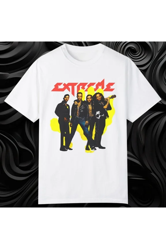 Reprint Rare Vtg Extreme Band In Music Tour Cotton White All Size Unisex Tee Shirt AG200