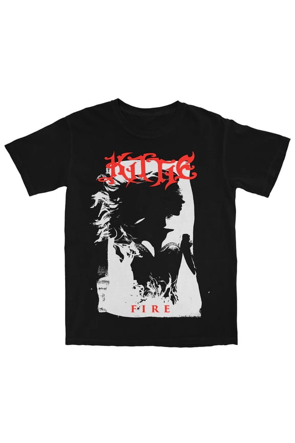 Reprint Rare Vtg Kittie Band Fire Album Heavy Cotton Black All Size Unisex Shirt SG104