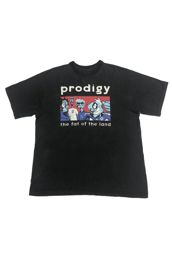Reprint Rare Vtg PRODIGY 1997 The Fat Of The Land Cotton Black S-5XL Unisex Shirt MM1001