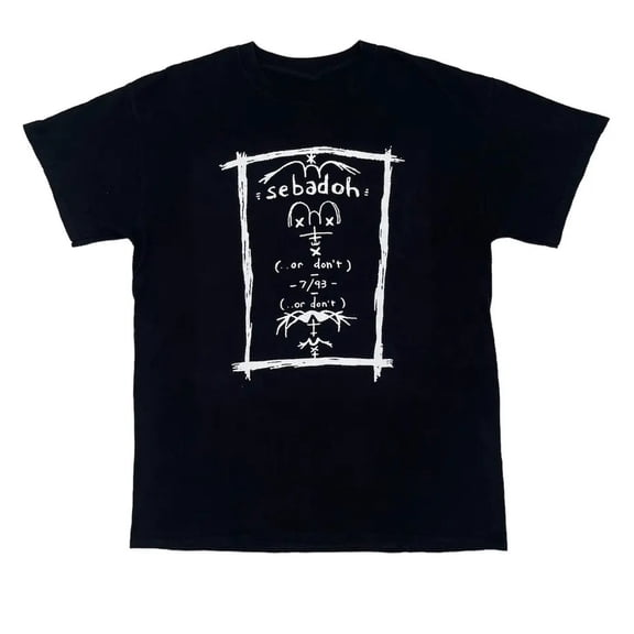 Reprint Rare Vtg The Sebadoh Band Gift For Fans Cotton Black Full Size Men Women Shirt AA1357