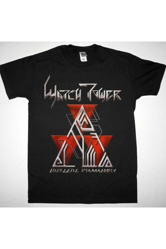 Reprint Rare WATCHTOWER ENERGETIC DISASSEMBLY 1985 NEW BLACK T SHIRT