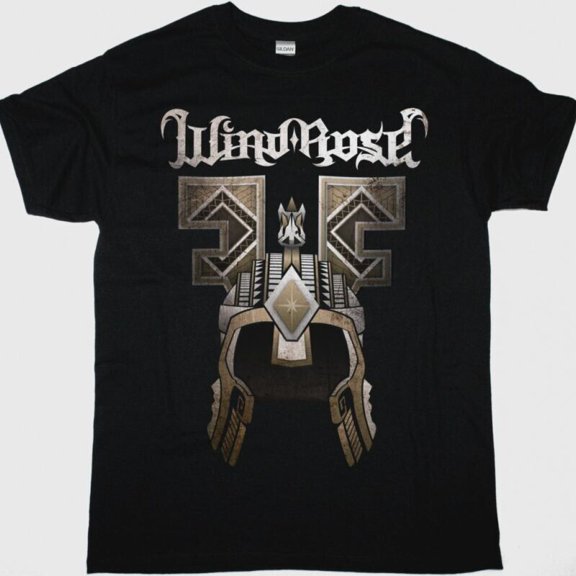 Reprint Rare WIND ROSE GATES OF EKRUND NEW BLACK T SHIRT