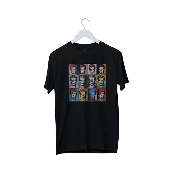 Reprint Rare Warhol-Bowie Graphic T-Shirts Mens Unisex S M L XL 2 3 4 XL