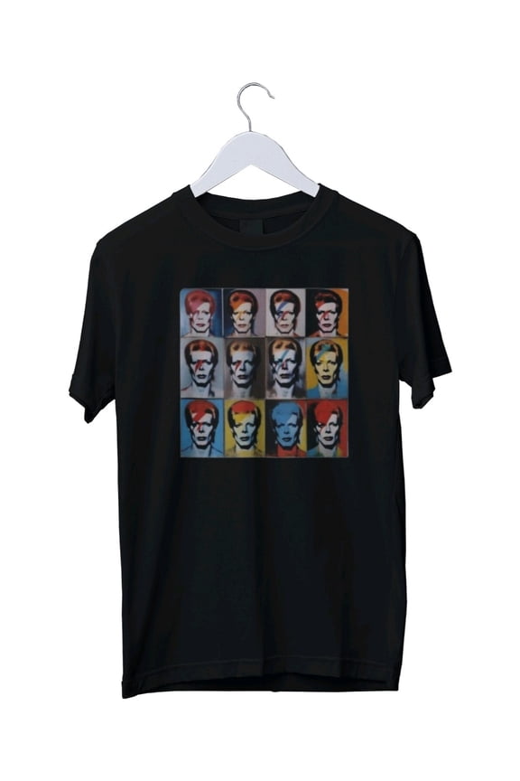 Reprint Rare Warhol-Bowie Graphic T-Shirts Mens Unisex S M L XL 2 3 4 XL