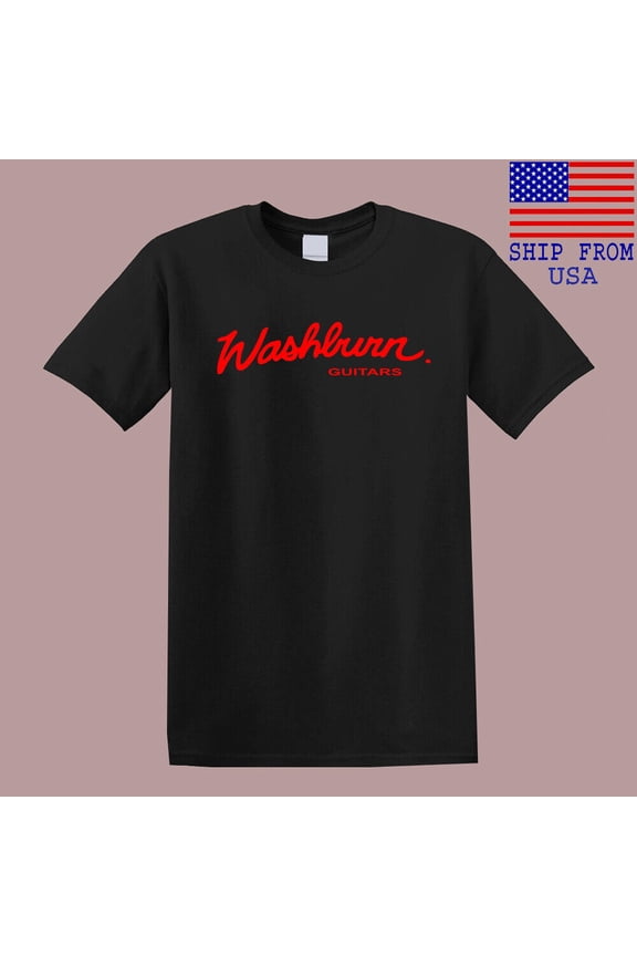 Reprint Rare Washburn Guitars Men's Black T-Shirt Size S-5XL