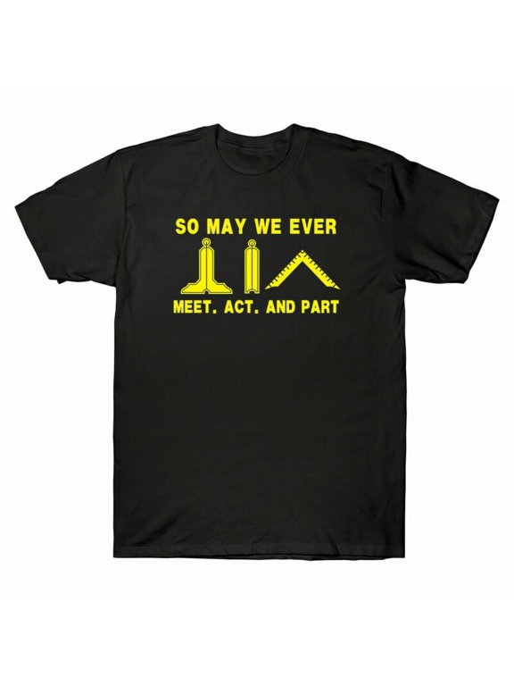Reprint Rare We May Gift And Ever Part Act Men's Cotton T-Shirt Meet Vintage So Funny