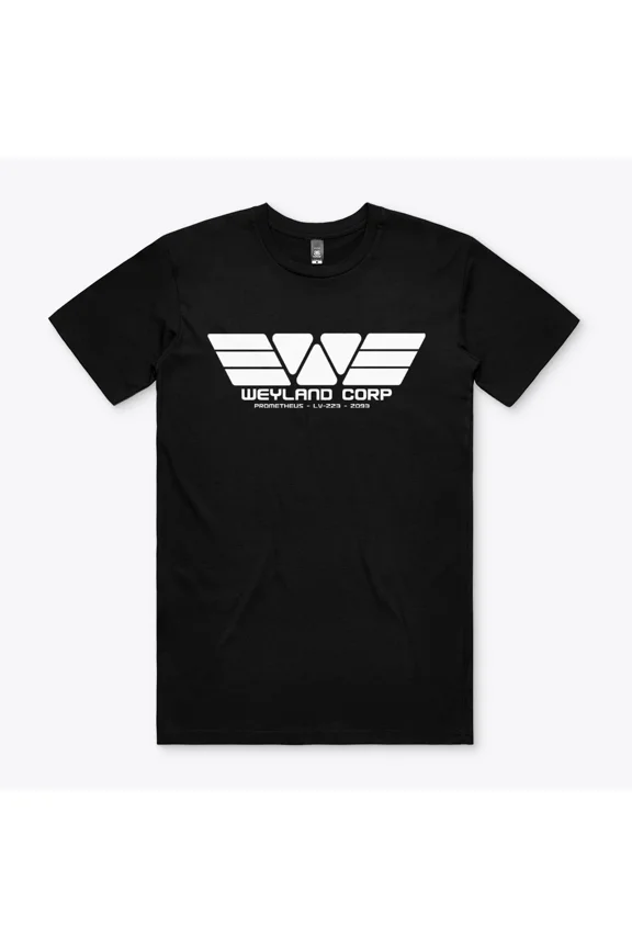 Reprint Rare Weyland Corp TShirt - Alien DVD Top Prometheus Nostromo T Shirt Tee Gift