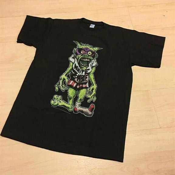 Reprint Rare White Zombie 90s More Human Than Human Black Men S-234XL T-shirt C080