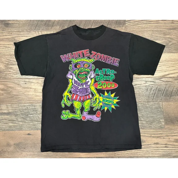 Reprint Rare White Zombie Astro Creep 2000 Tour T-shirt Cotton unisex Tee All Sizes CB257