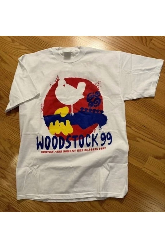 Reprint Rare Woodstock 1999 T Shirt Vintage '99 Festival Music Shirt Unisex Concert S to 4XL