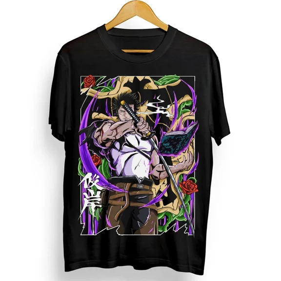 Reprint Rare Yami Sukehiro T-shirt Black Clover Asta Yuno Girl Anime Gift Shirt