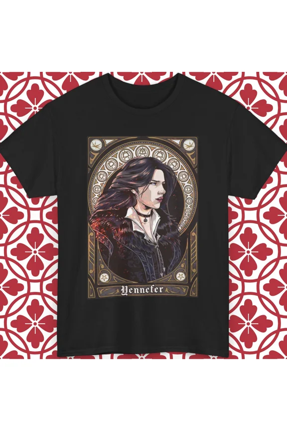 Reprint Rare Yennefer T-Shirt Witcher Gamer Tee Unisex All Sizes White Black Gift Vintage