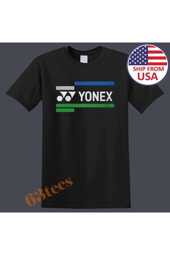 Reprint Rare Yonex Sports Badminton Men's Black Size S to 3XL