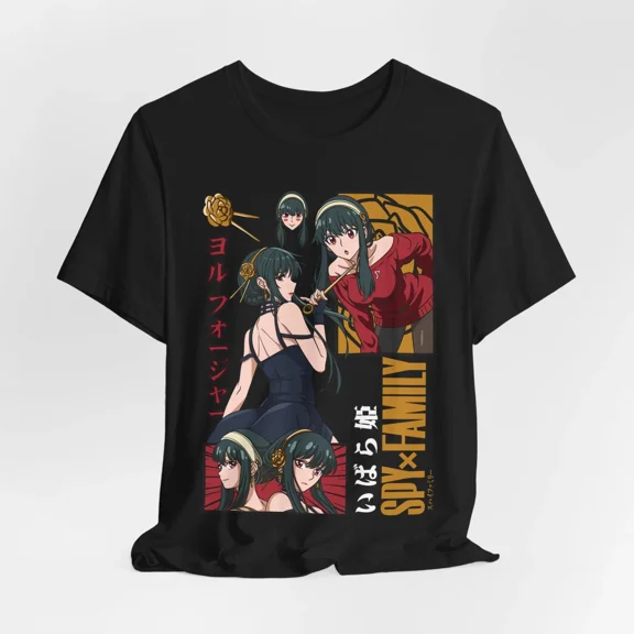 Reprint Rare Yor Anime Graphic Tee, Unisex T-Shirt, Japanese Animation Shirt, Otaku Clothing,