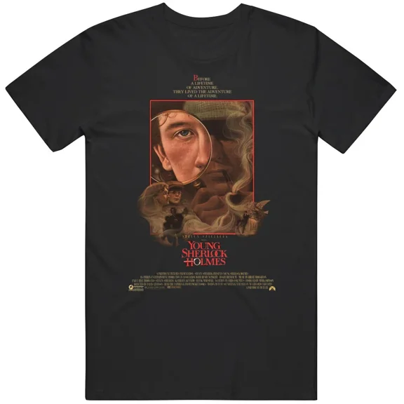Reprint Rare Young Sherlock Holmes Movie Fan T Shirt