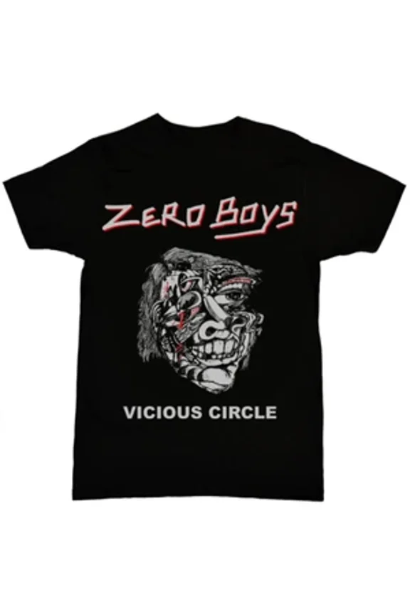 Reprint Rare Zero Boys Vicious Circle T-shirt Black Short Sleeve All Sizes S to 5XL