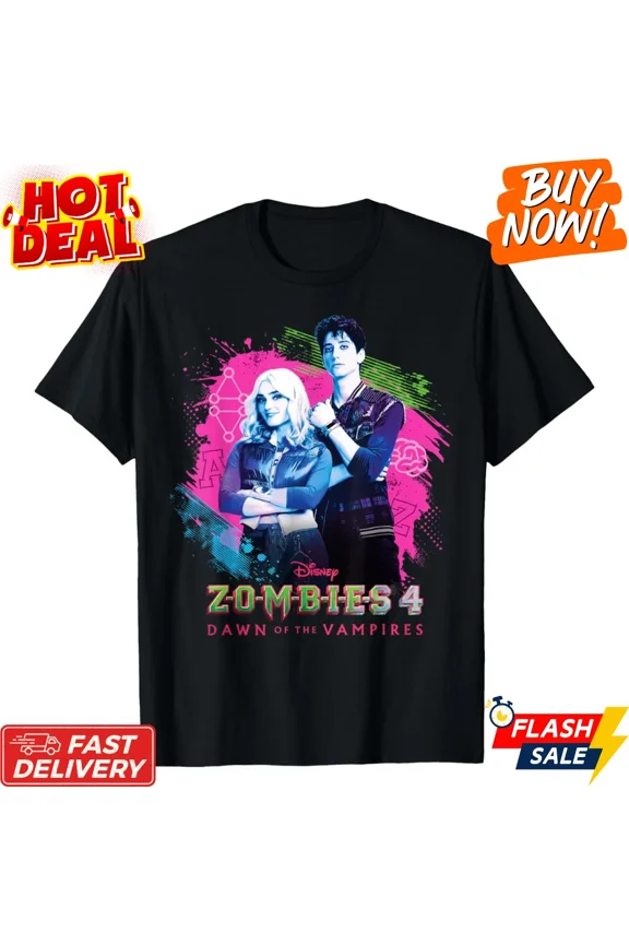 Reprint Rare Zombies 4 Inspired Tee Zed & Addison Tribute Retro Movie Graphic Fan T-Shirt