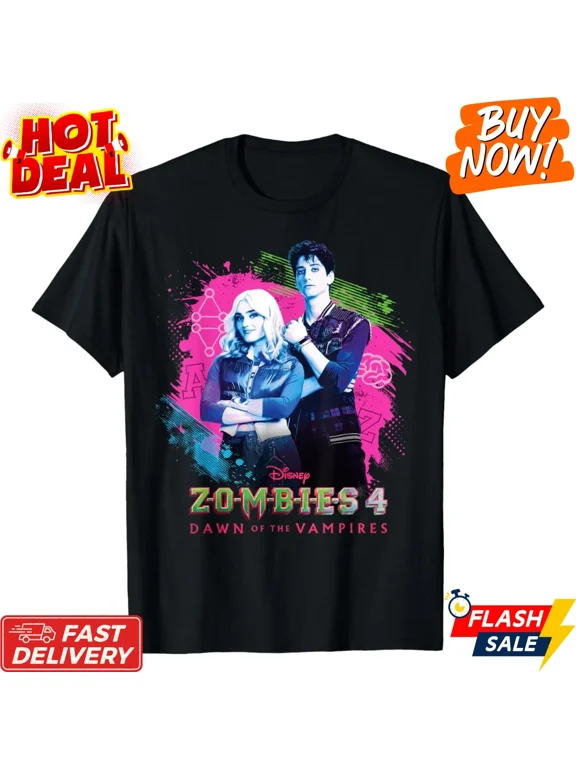 Reprint Rare Zombies 4 Inspired Tee Zed & Addison Tribute Retro Movie Graphic Fan T-Shirt