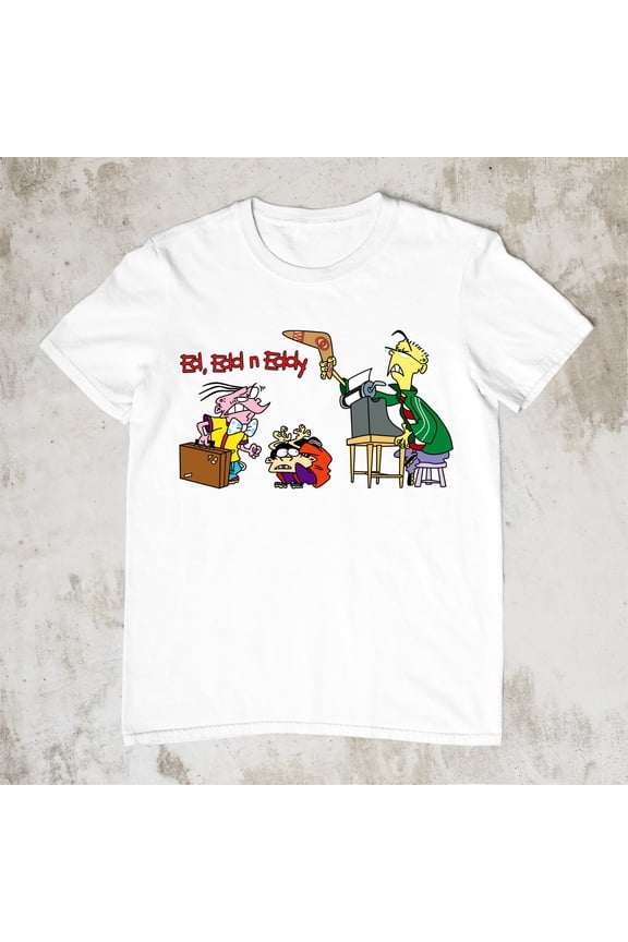 Reprint Rare ed edd n eddy Cartoon Funny T-shirts Cotton Unisex Tee S-234Xl YI407