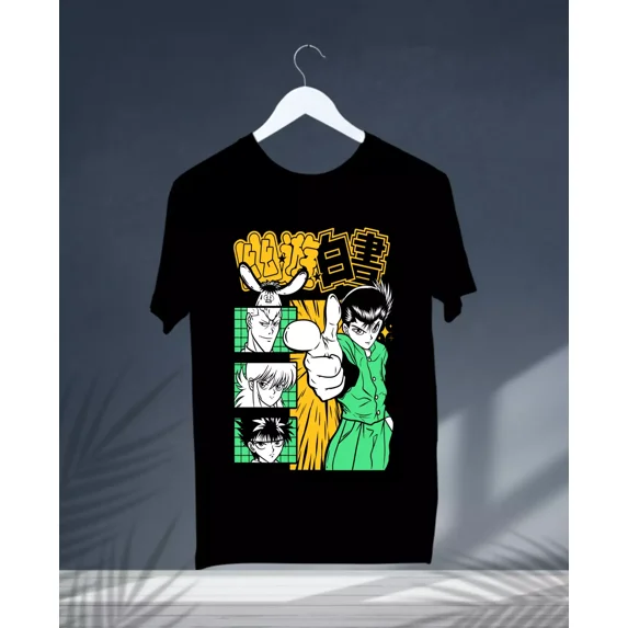 Reprint Rare yu yu hakusho tshirt,yusuke,hiel,kuwabara,2023 kurama anime tshirt Tee ALL SIZES