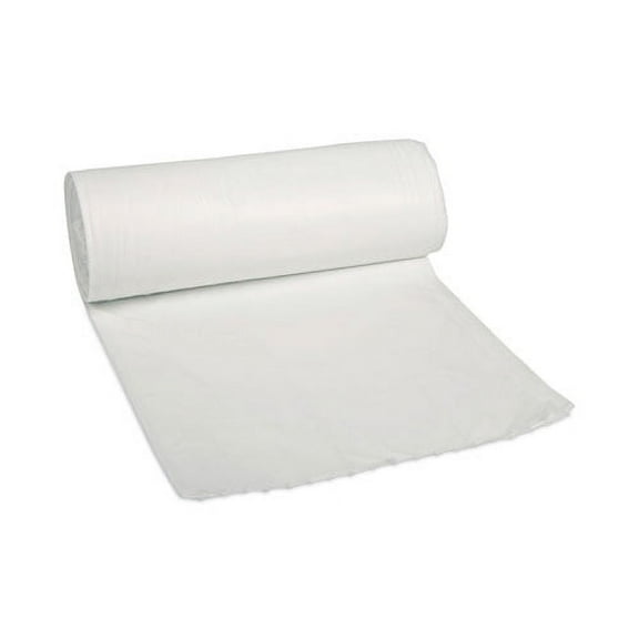 Repro Low-Density Can Liners, 30 Gal, 0.62 Mil, 30 X 36, White, 10 Bags/roll, 20 Rolls/carton | Bundle of 2 Cartons