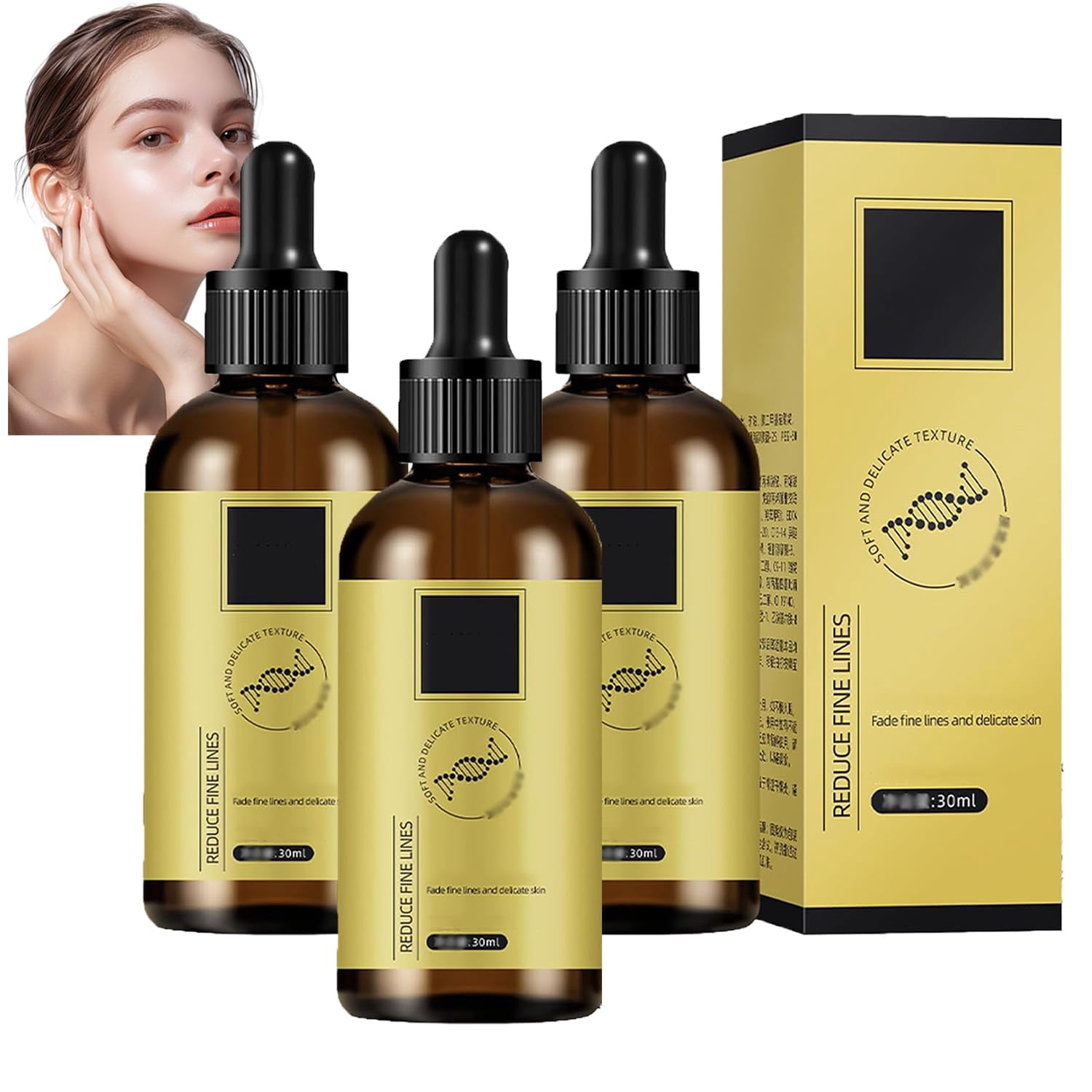 Finones 5-in-1 Vitamin Serum - Anti-Aging Face & Body Serum With Hyaluronic Acid & Collagen