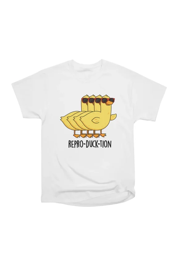 Reproducktion Cute Animal Duck Pun T-Shirt Tee Gift For Him Merch For Her Apparel For Frie