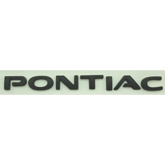 Reproduction Black "Pontiac" Trunk Letters Emblem 2005-2006 Pontiac GTO