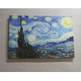 thumbnail image 1 of Reproduction Canvas, The Starry Night Art Canvas, Vincent Home Decor Artwork, Oil Painting Print, Home Decor Wall Decor, Famous Canvas Art, Canvas Wall Decor - Gold Framed, 1 of 9