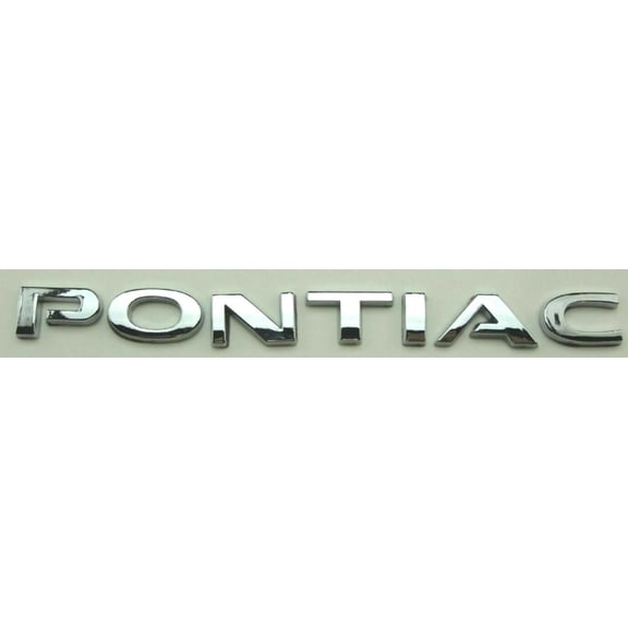 Reproduction Chrome "Pontiac" Trunk Letters Emblem 2005-2006 Pontiac GTO