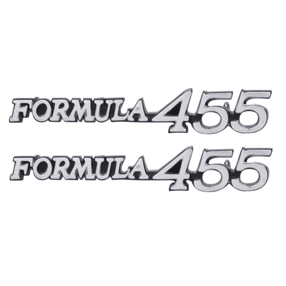 Reproduction Formula 455 Front Fender Emblem Set For 1970-1971 Pontiac Firebird