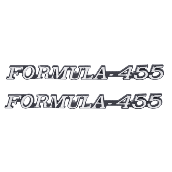 Reproduction Formula 455 Front Fender Emblem Set For 1972-1975 Pontiac Firebird