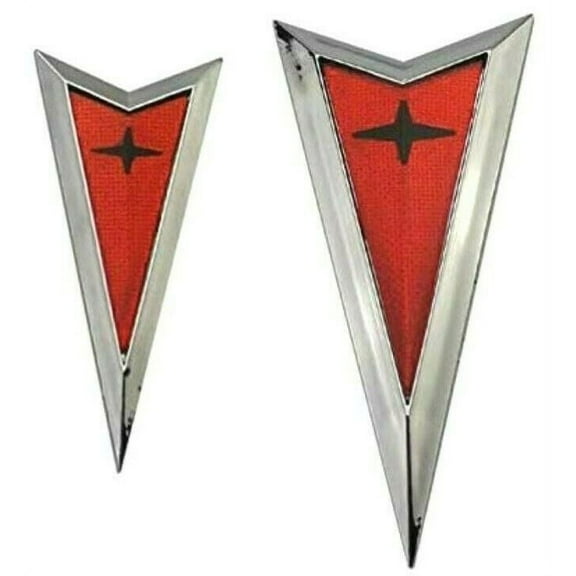 Reproduction Front and Rear Arrowhead Emblem Set 2004-2006 Pontiac GTO