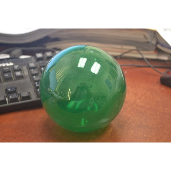 Reproduction Green Float Glass Ball 5"