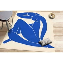 Reproduction Rug, Modern Rug, Henri Matisse Blue Nude Rugs, Gift For Her Rug, Dining Room Rug, Blue Nude Woman Rug, Runner Rug, Nursery Rug, 2.6'x6.5' - 80x200 cm