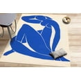 thumbnail image 1 of Reproduction Rug, Modern Rug, Henri Matisse Blue Nude Rugs, Gift For Her Rug, Dining Room Rug, Blue Nude Woman Rug, Runner Rug, Nursery Rug, 3.3'x6.5' - 100x200 cm, 1 of 8