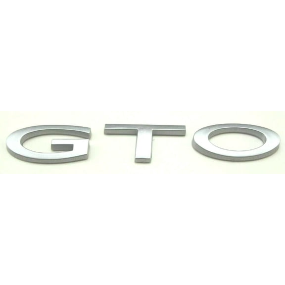 Reproduction Silver "GTO" Trunk Emblem 2004-2006 Pontiac GTO
